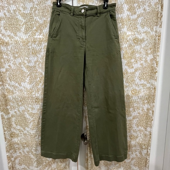 Everlane Olive Wide-Leg Pants - Picture 7 of 8